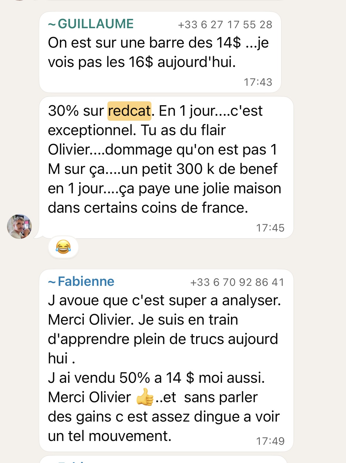 Portefeuille journalier — +€891 (+11,70%) sur Hut8