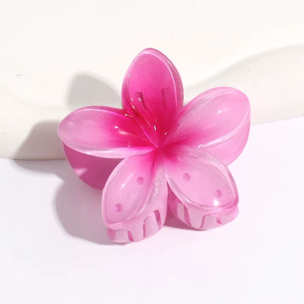 Flower Claw Clip - Magenta