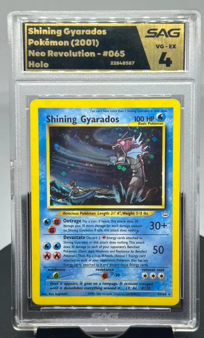 Shining Gyarados VG-EX 4 - SAG Grading