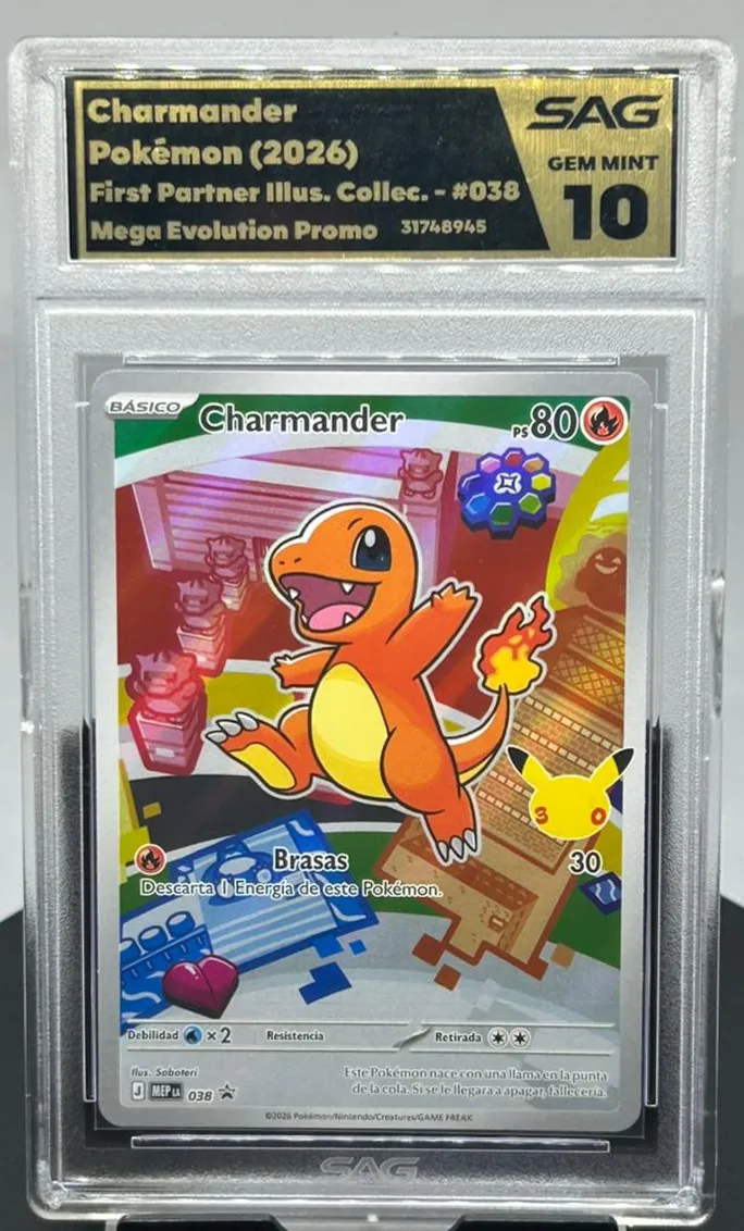 Charmander GEM MINT 10 - SAG Grading