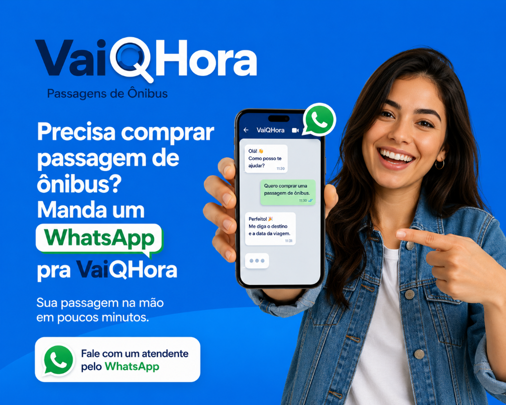 Compre sua passagem de ônibus pelo WhatsApp