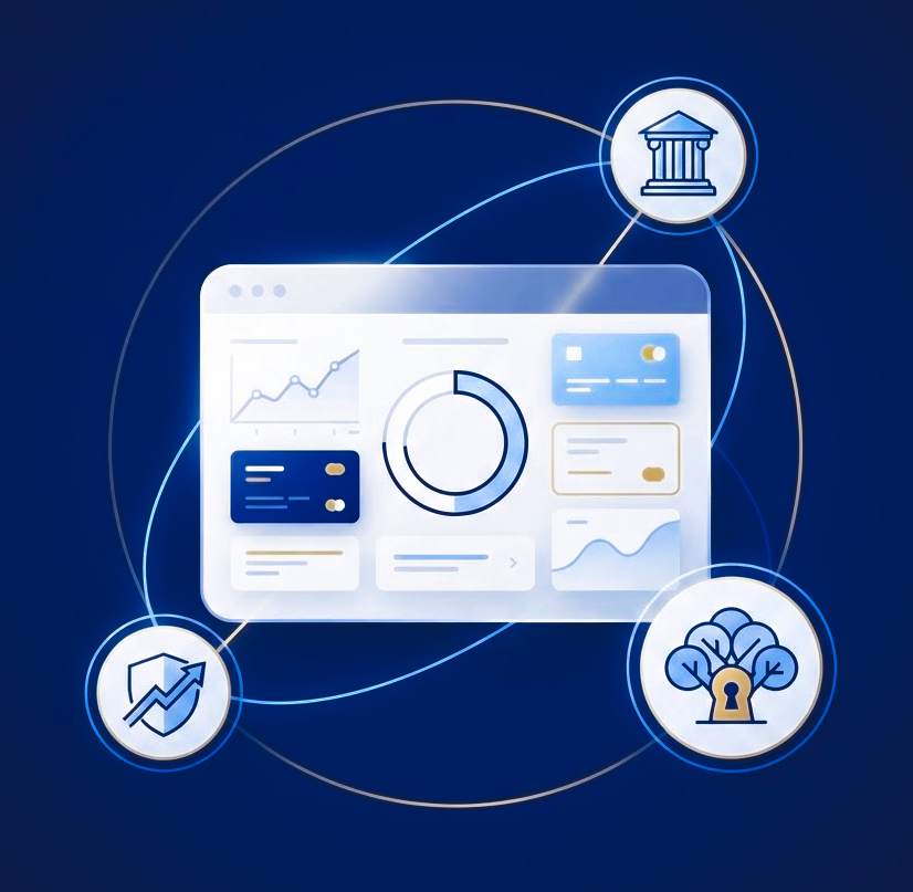 Integrated wealth coordination and legacy planning illustration