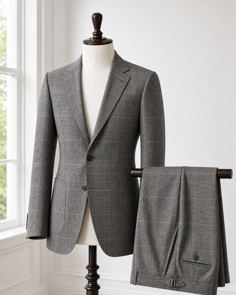 Gray Glen Plaid Twill Vest