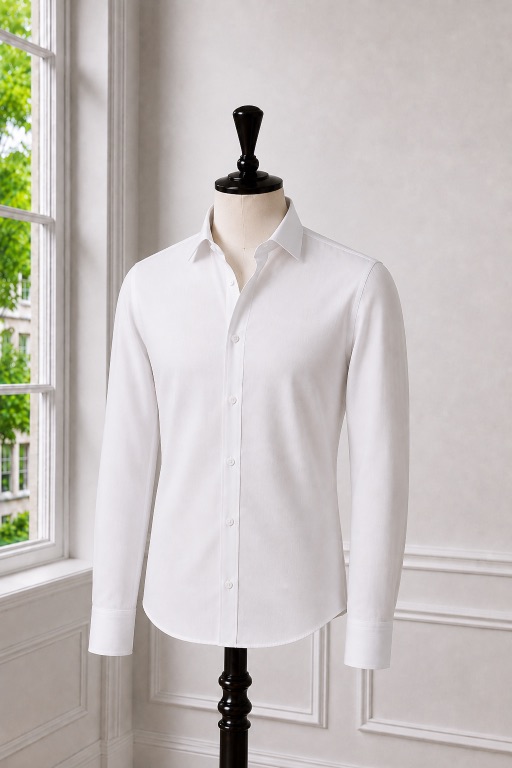 White Solid Shirt