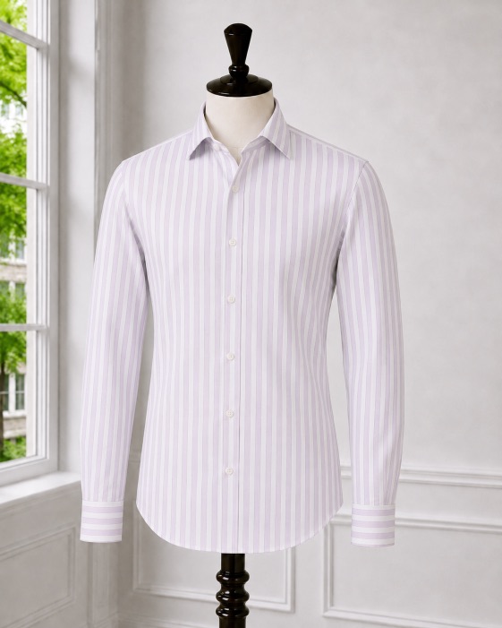 Lilac Pinstripe Shirt