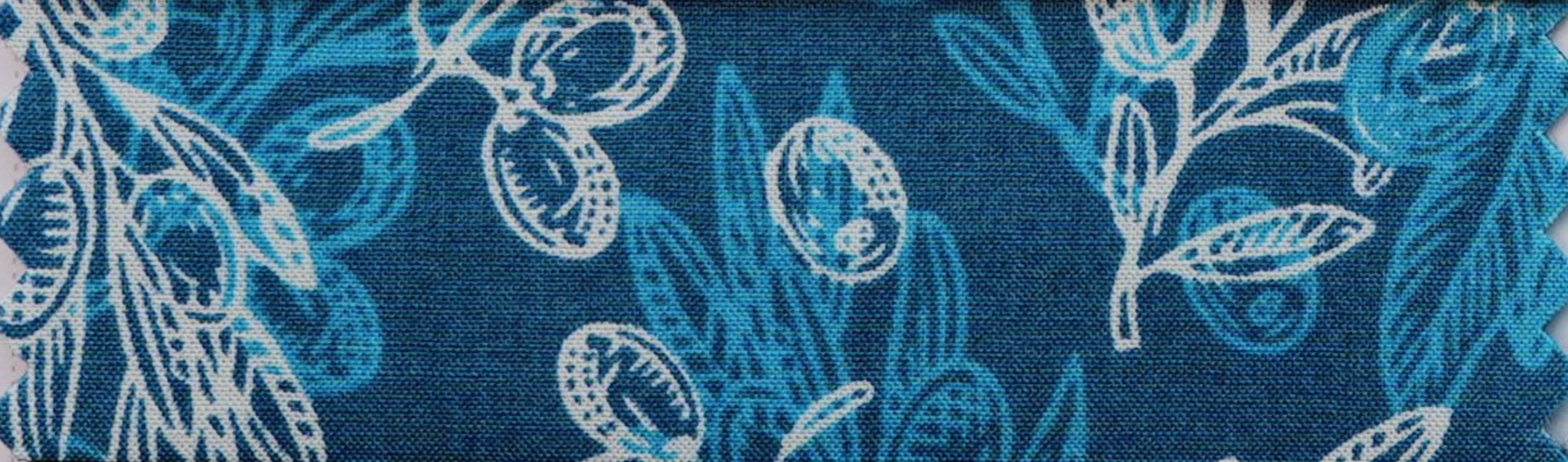 Blue Botanical Print Shirt