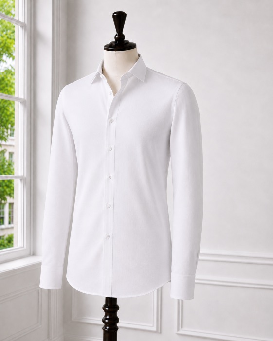 White Herringbone Shirt II