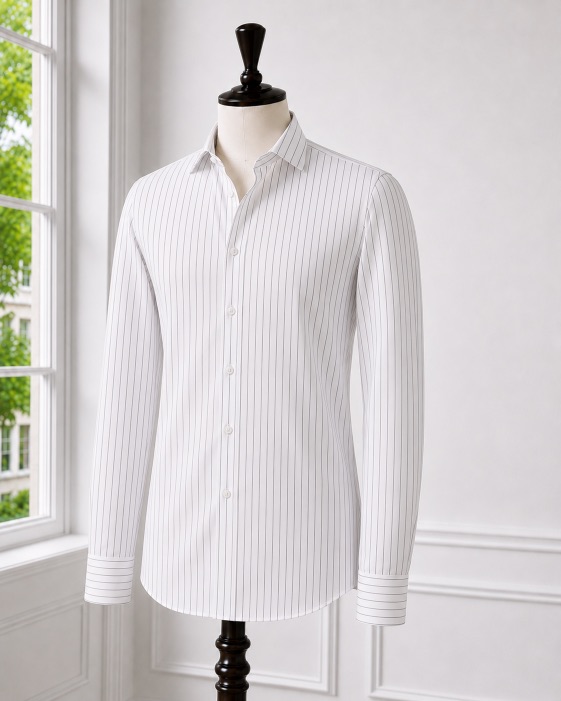 Charcoal Pinstripe Shirt