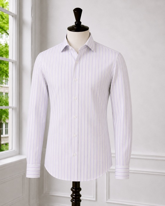 Purple Gold Stripe Shirt
