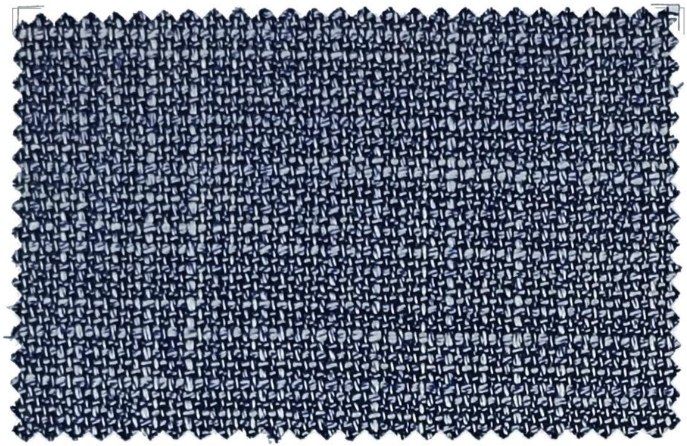 Marzoni Sky Blue / White 90% Wool / 10% Silk Basketweave Pants