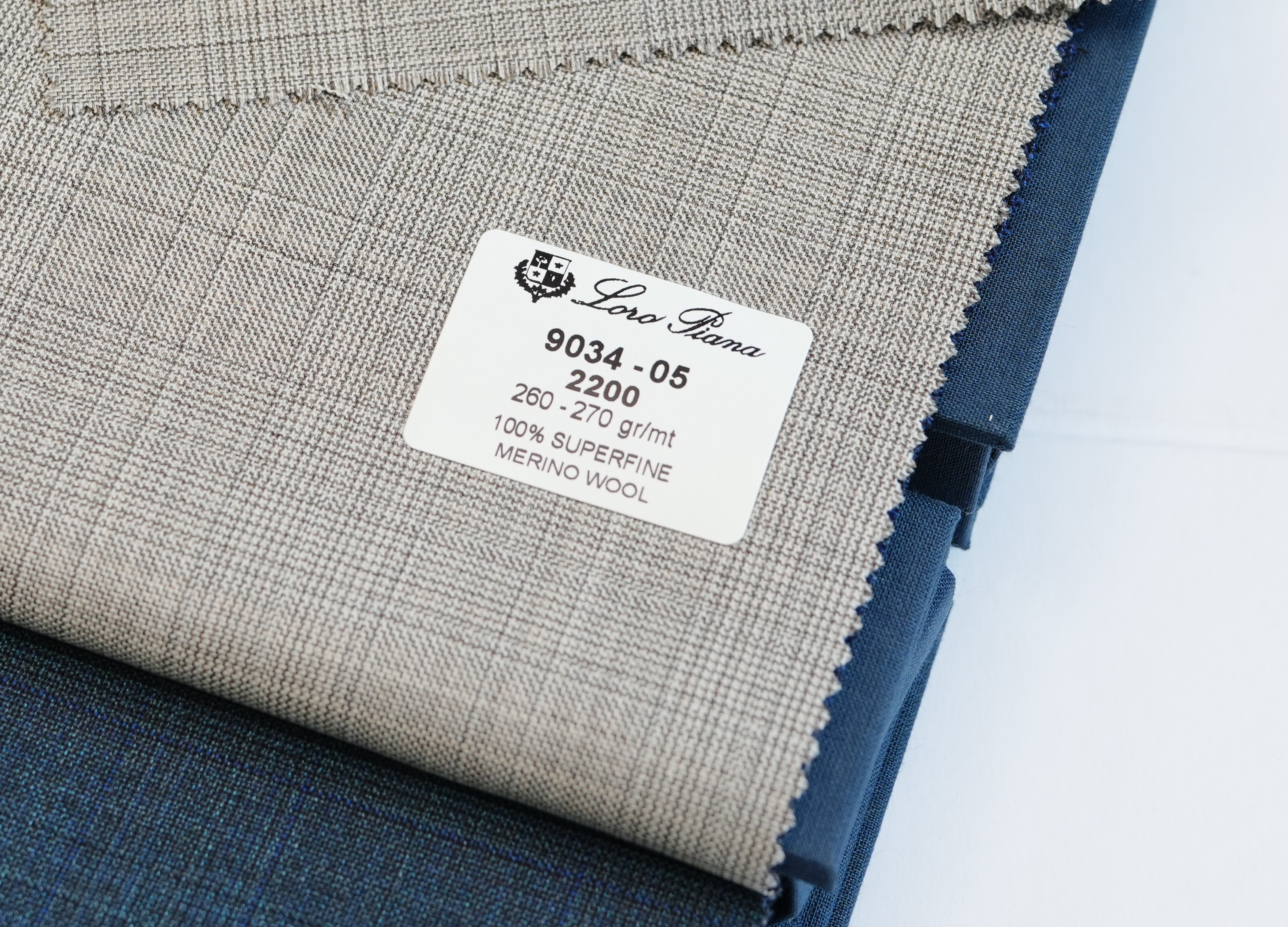 Loro Piana Tan Windowpane Suit