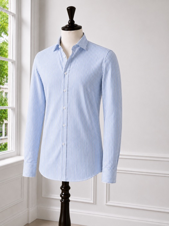 Blue Pinstripe Shirt
