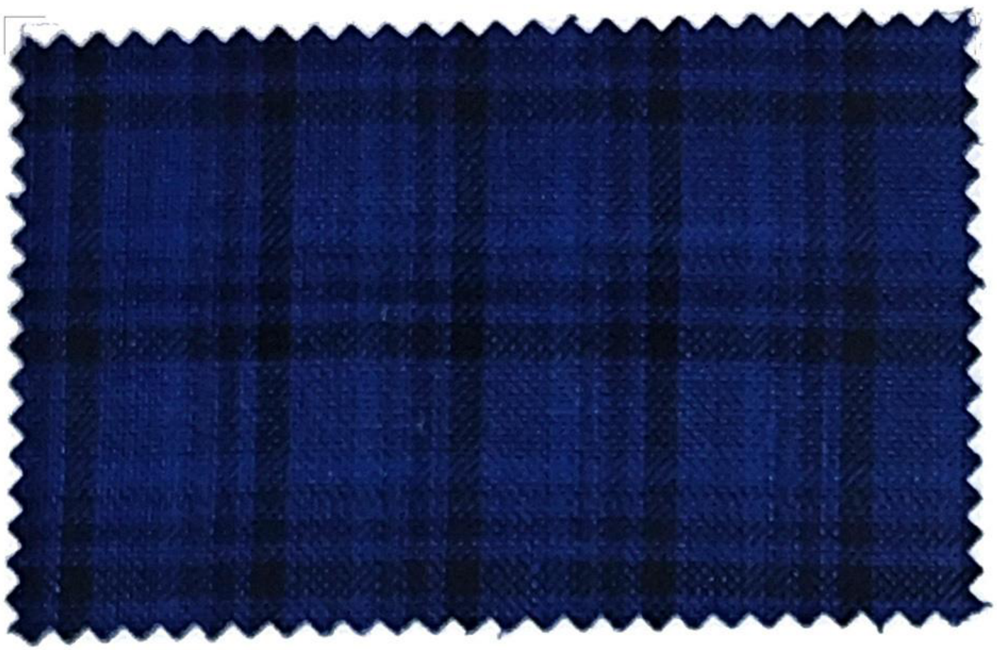 Marzoni Navy / Black 60% Linen / 40% Wool Plaid Suit