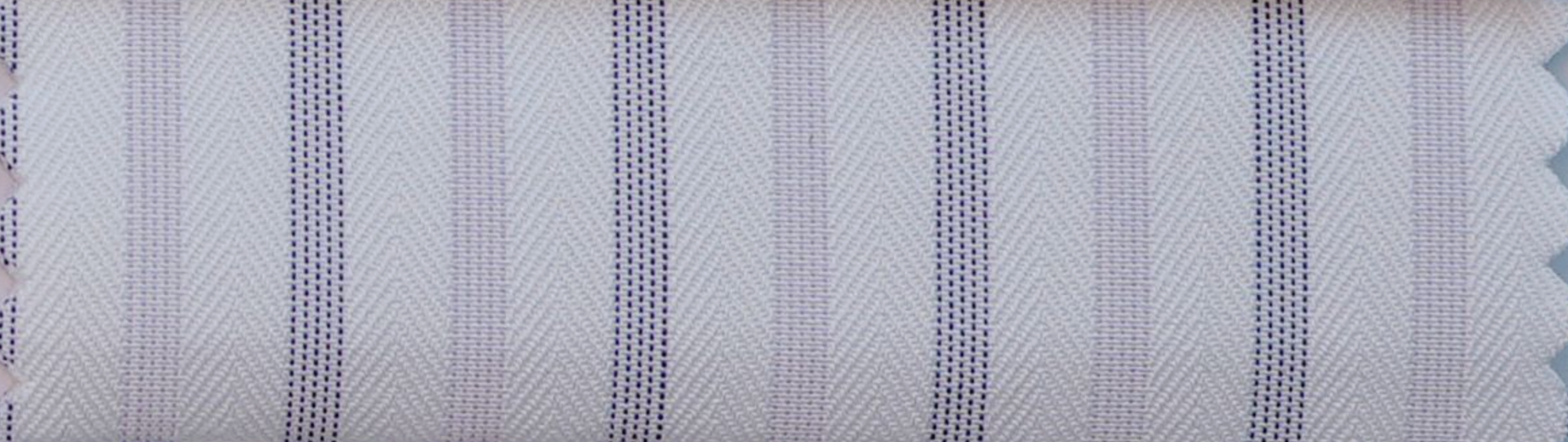White Herringbone Stripe Shirt