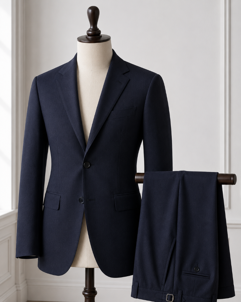 Charcoal Solid Twill Suit