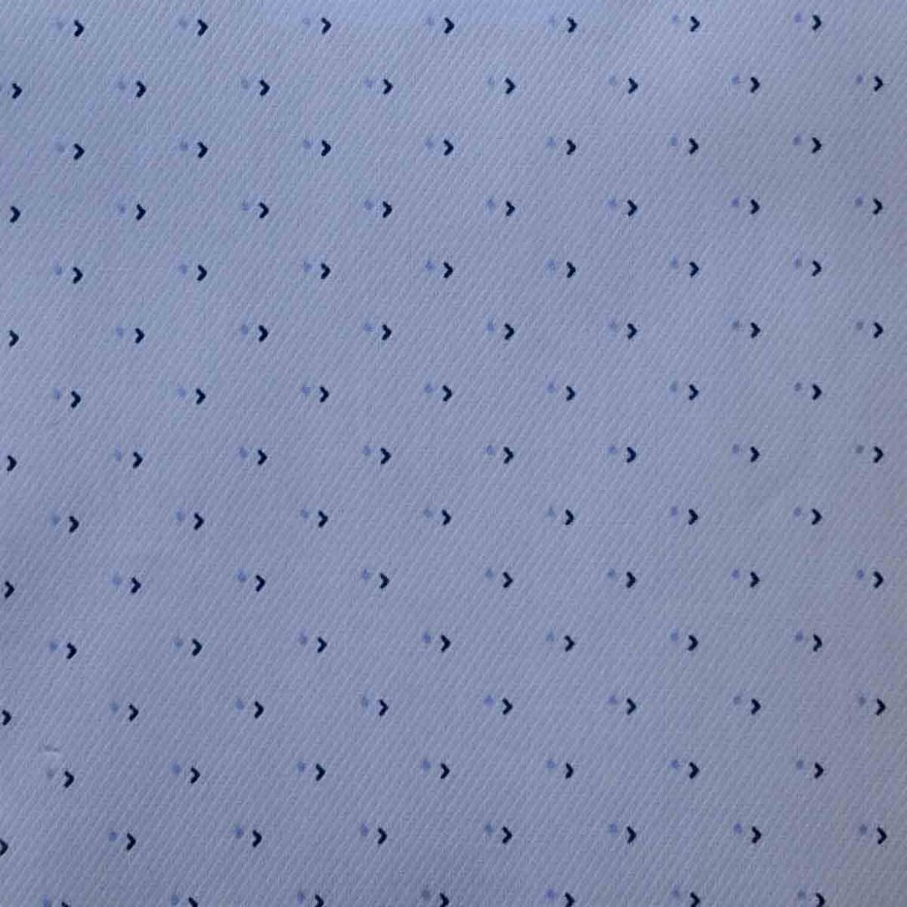 Light Blue w/ Navy Arrow Motif Twill Shirt