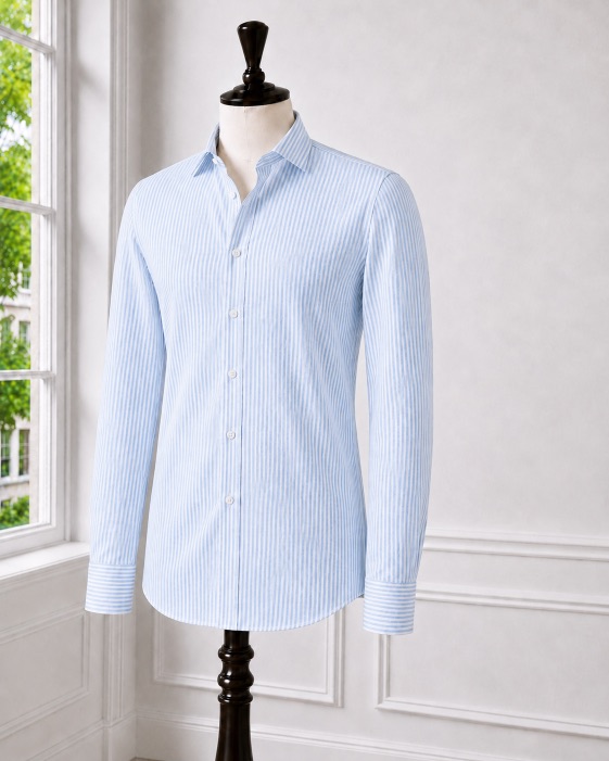 Light Blue Pinstripe Shirt
