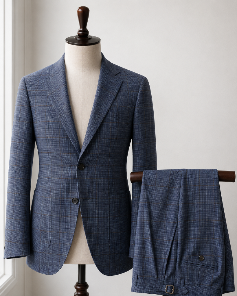 Navy Solid Twill Jacket