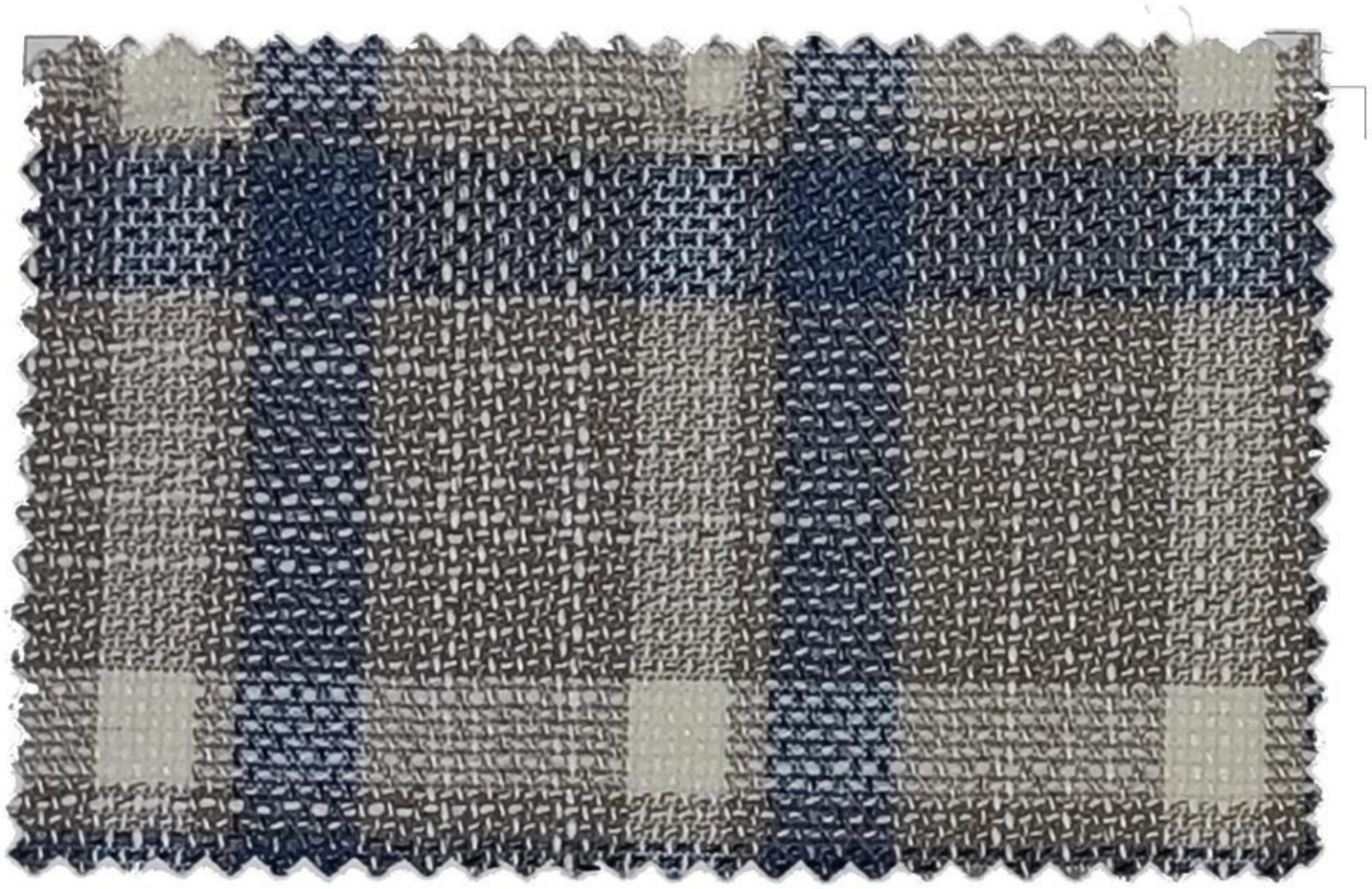 Marzoni Blue / Gray 90% Wool / 10% Silk Plaid Suit