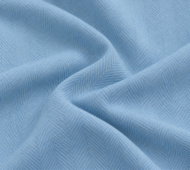 Blue Herringbone Shirt V