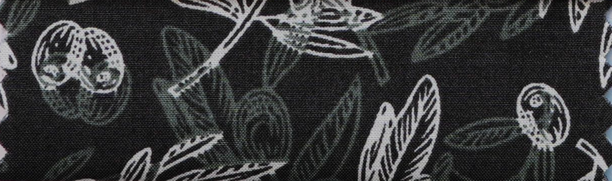 Black Botanical Print Shirt