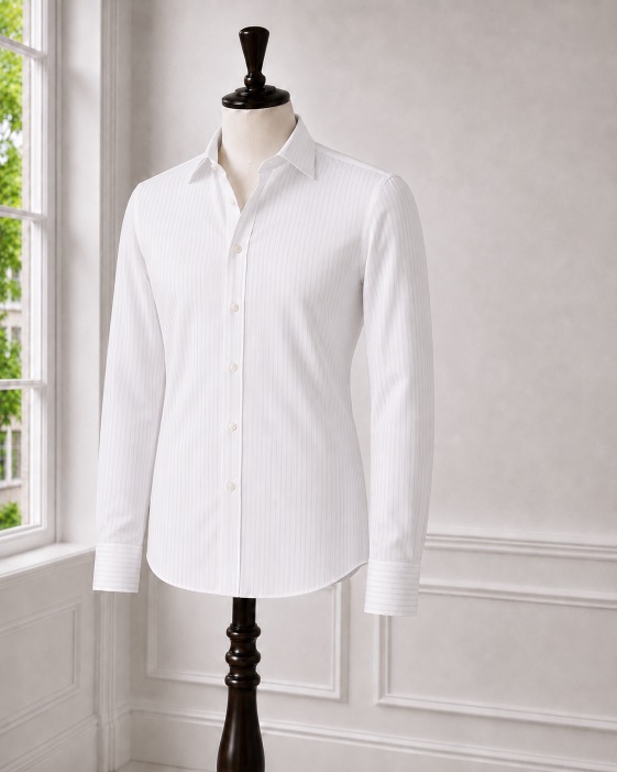Silver Pinstripe Shirt