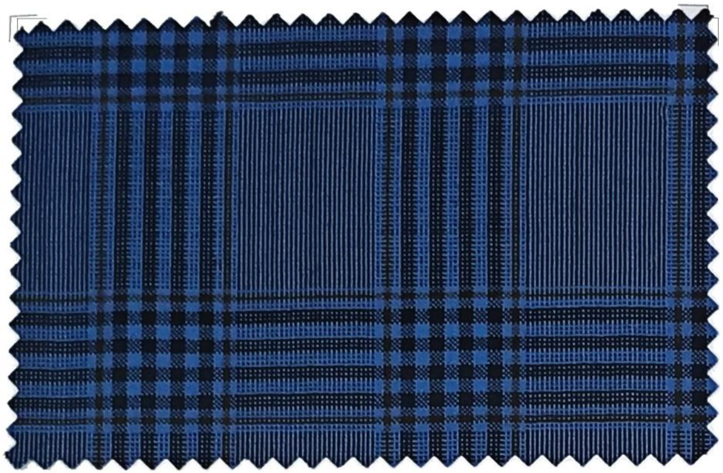 Marzoni Blue / Brown 100% Wool Plaid Jacket