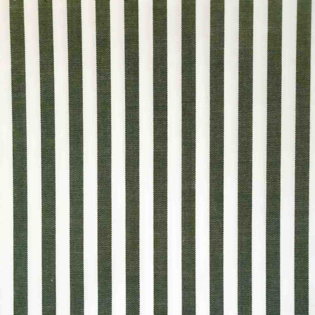 Green & White Awning Stripes Shirt
