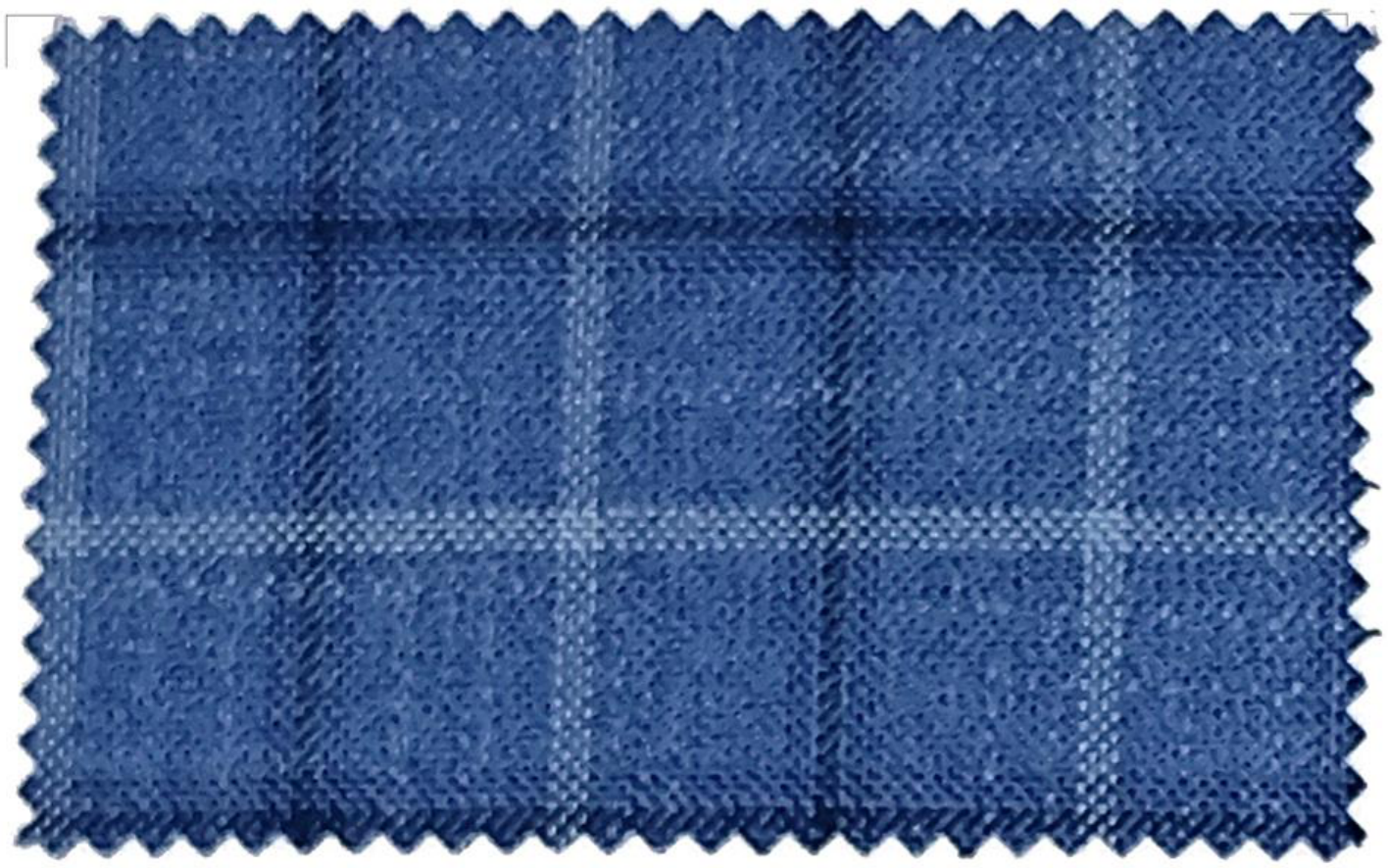 Marzoni Blue 100% Bamboo Plaid Suit
