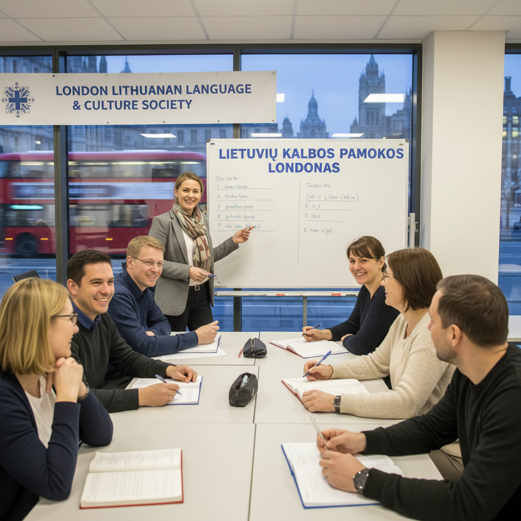Lietuvių kalbos vakarinių kursų Londone pradžia