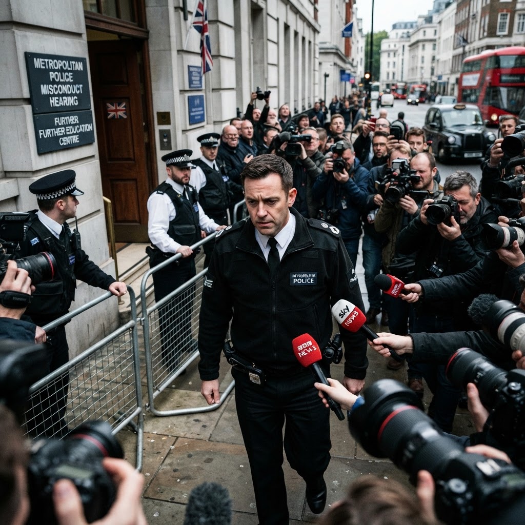 Londono policijos pareigūnas stos prieš tarnybinės veiklos komisiją
