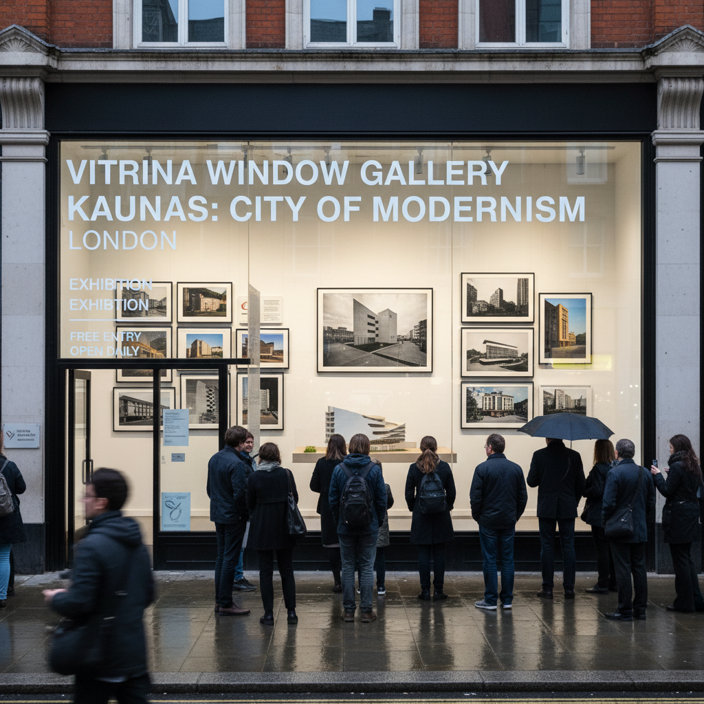 Vitrina langų galerija Londone pristato parodą 'Kaunas: modernizmo miestas'