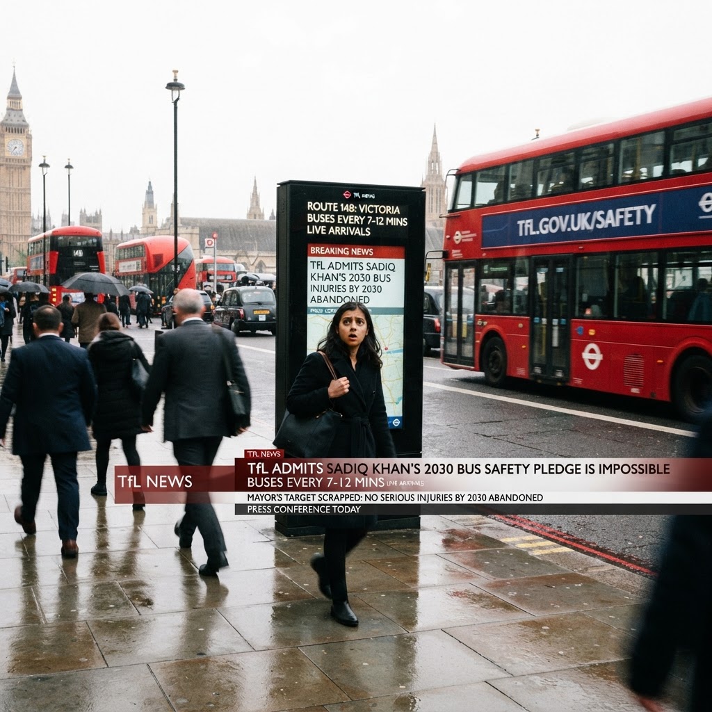 TfL: Sadiqo Khano pažadas dėl autobusų saugumo iki 2030 m. neįgyvendinamas