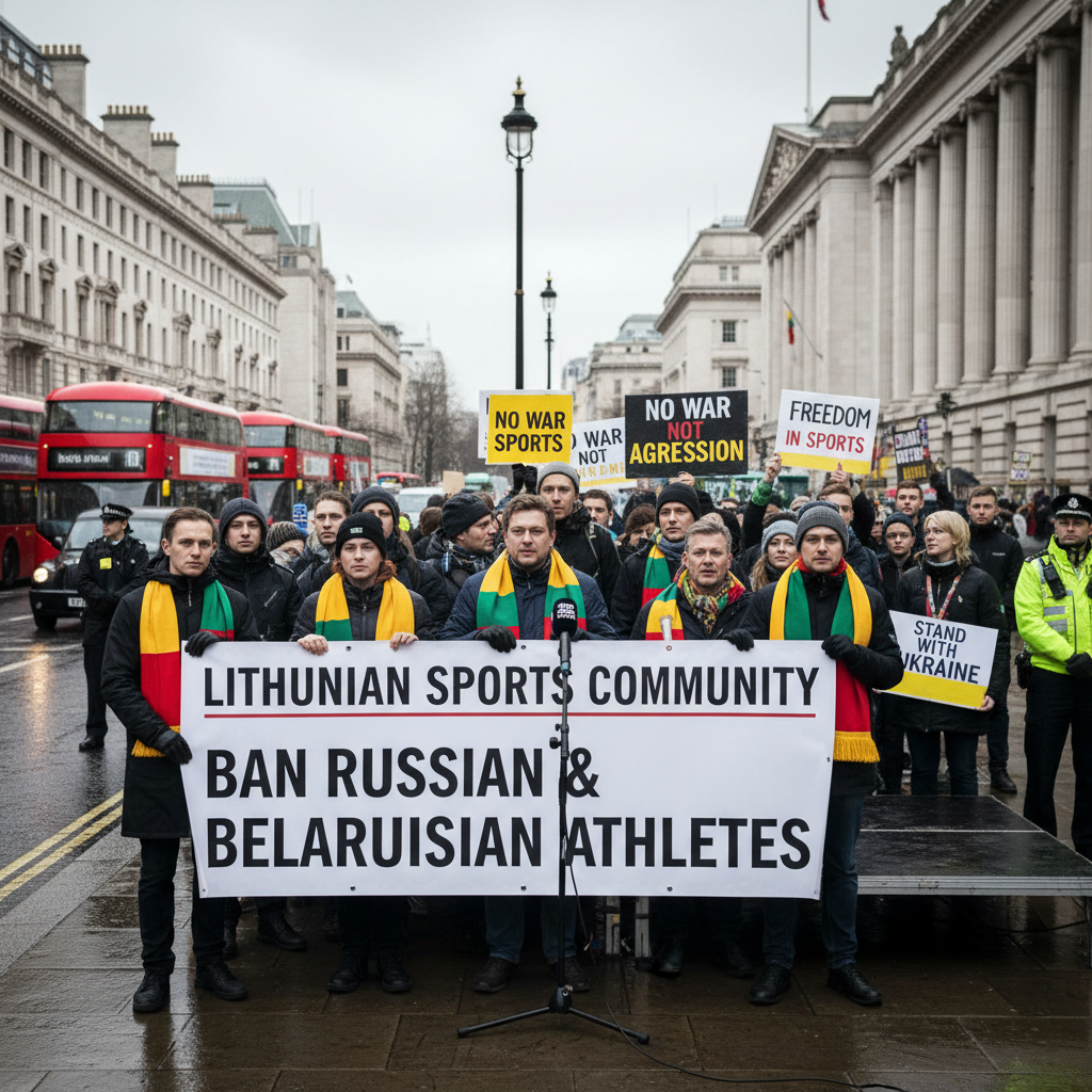 Lietuvos sporto bendruomenė ragina uždrausti Rusijos ir Baltarusijos sportininkus