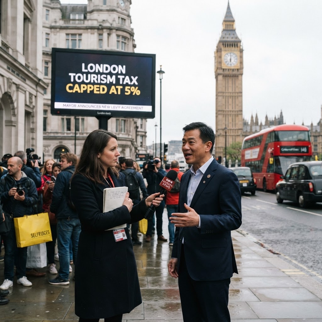 Londono turizmo mokestis apribotas iki 5 proc.