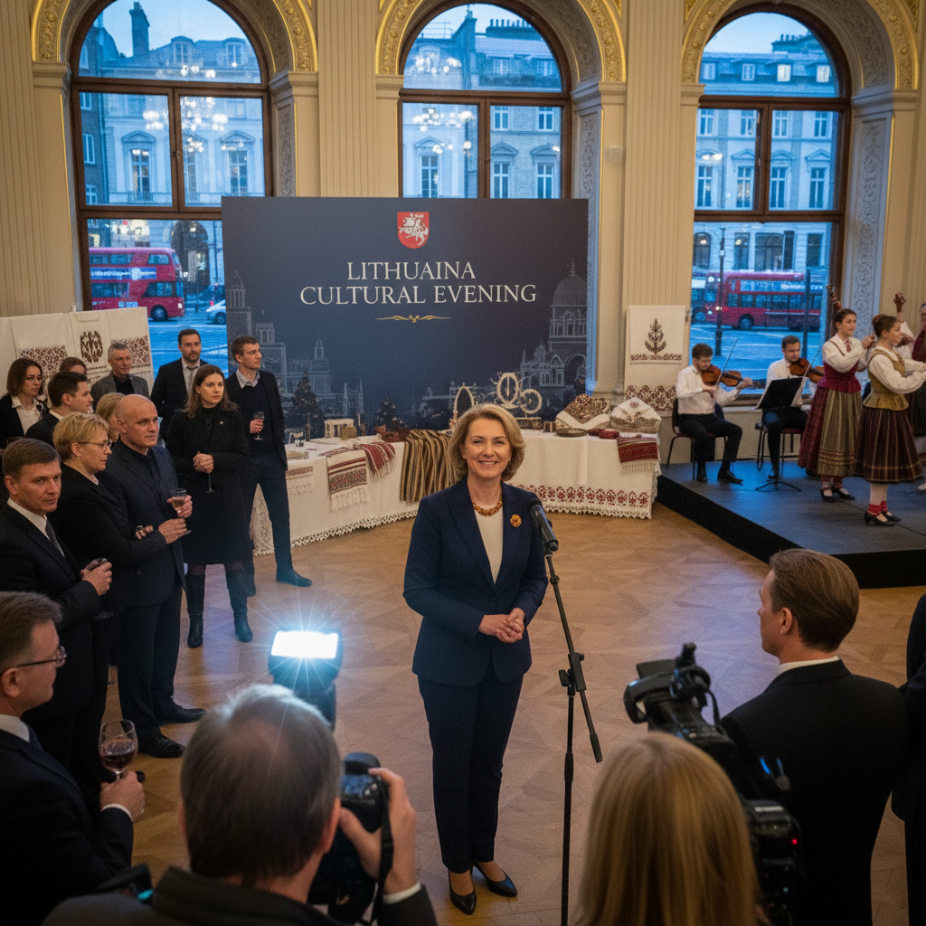 Lietuvos ambasadorius Jungtinėje Karalystėje surengė kultūrinį renginį