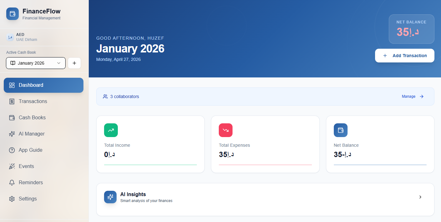 Cash Book template preview