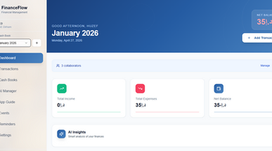Cash Book template preview