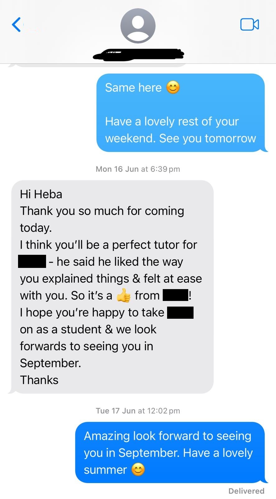 Trial lesson - perfect tutor match
