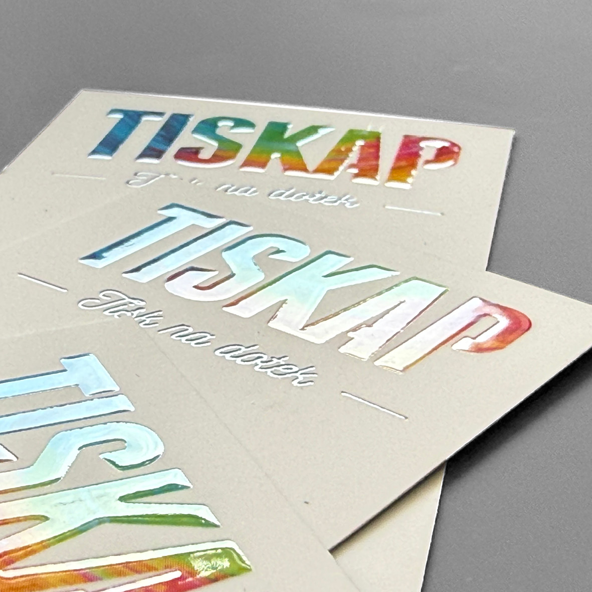 Speciální efekty – ukázky zušlechtění tisku