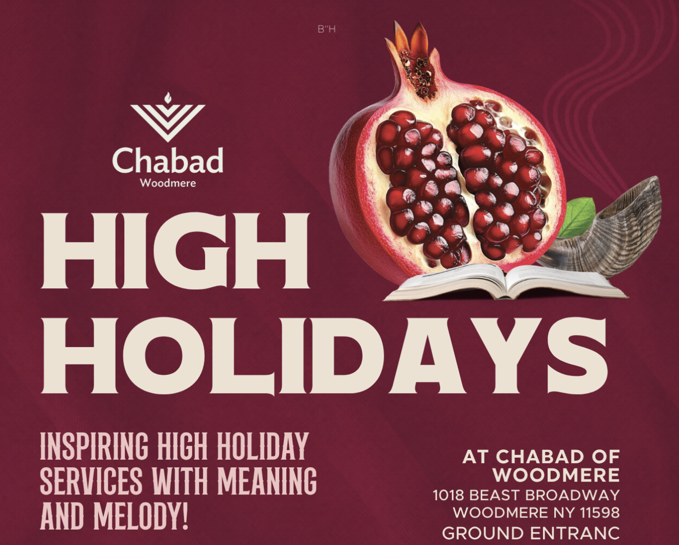 High Holidays 5787 — Inspiring High Holiday Services with Meaning and Melody at Chabad of Woodmere