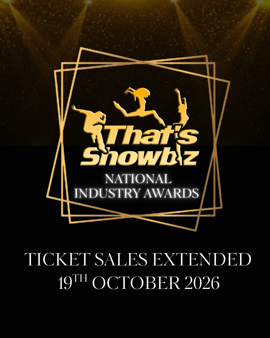Awards Night Tickets Extended to 19th October – Absolute Last Chance!