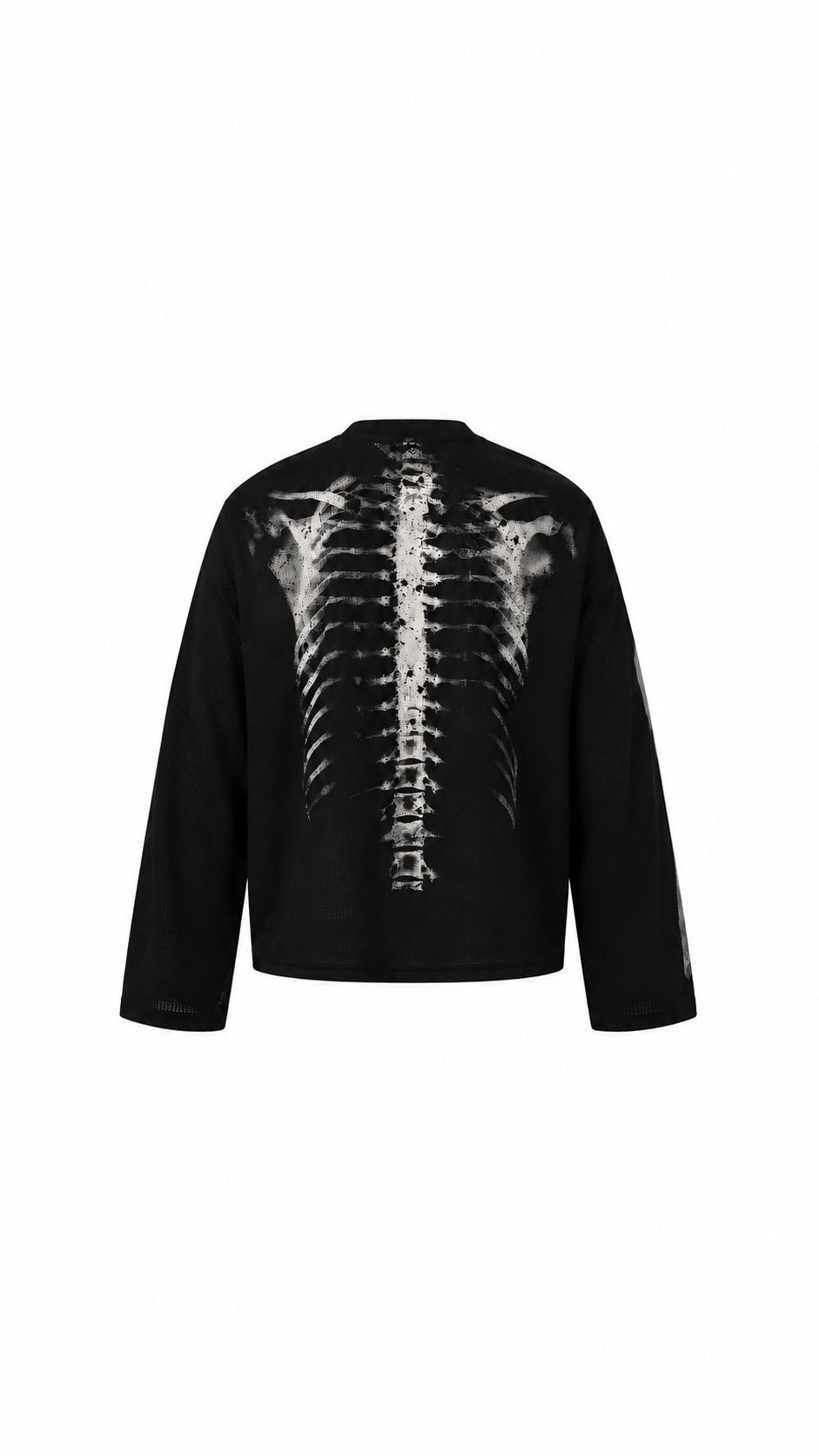Skeleton 3D Thermal Print Long Sleeve Shirt 2