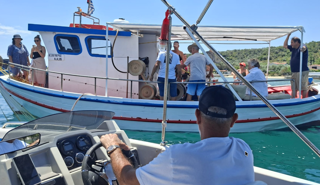 Boat sailing