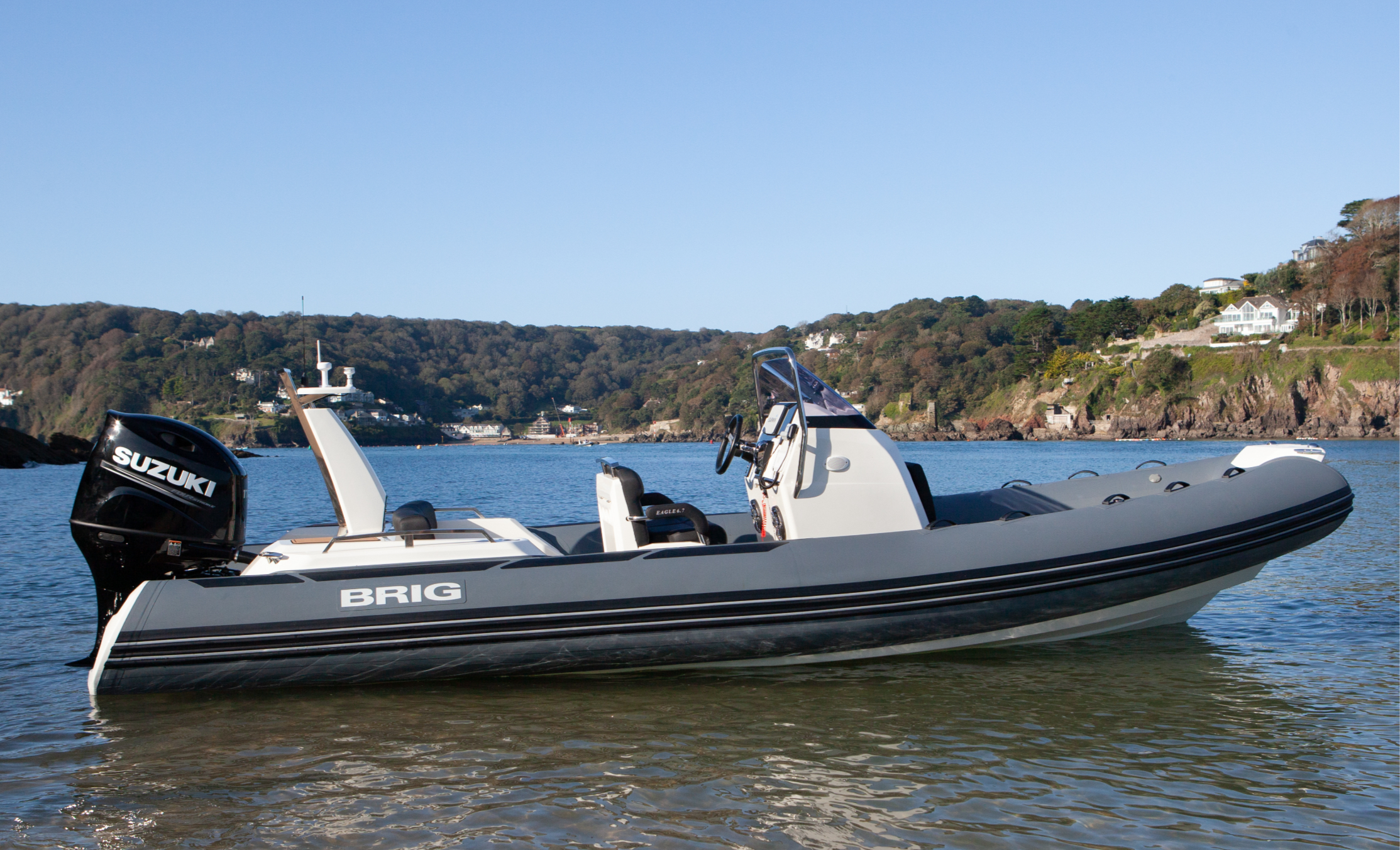 Boats on demo in Salcombe