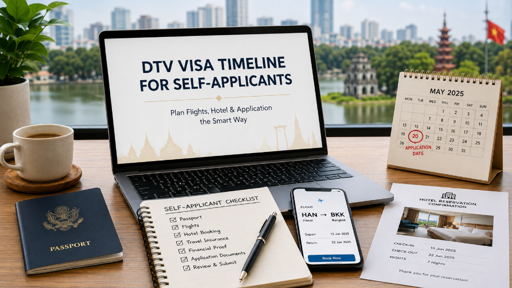 DTV Visa Timeline for Self-Applicants: When to Book Flights, Hotel and Submit Your Thailand DTV Application