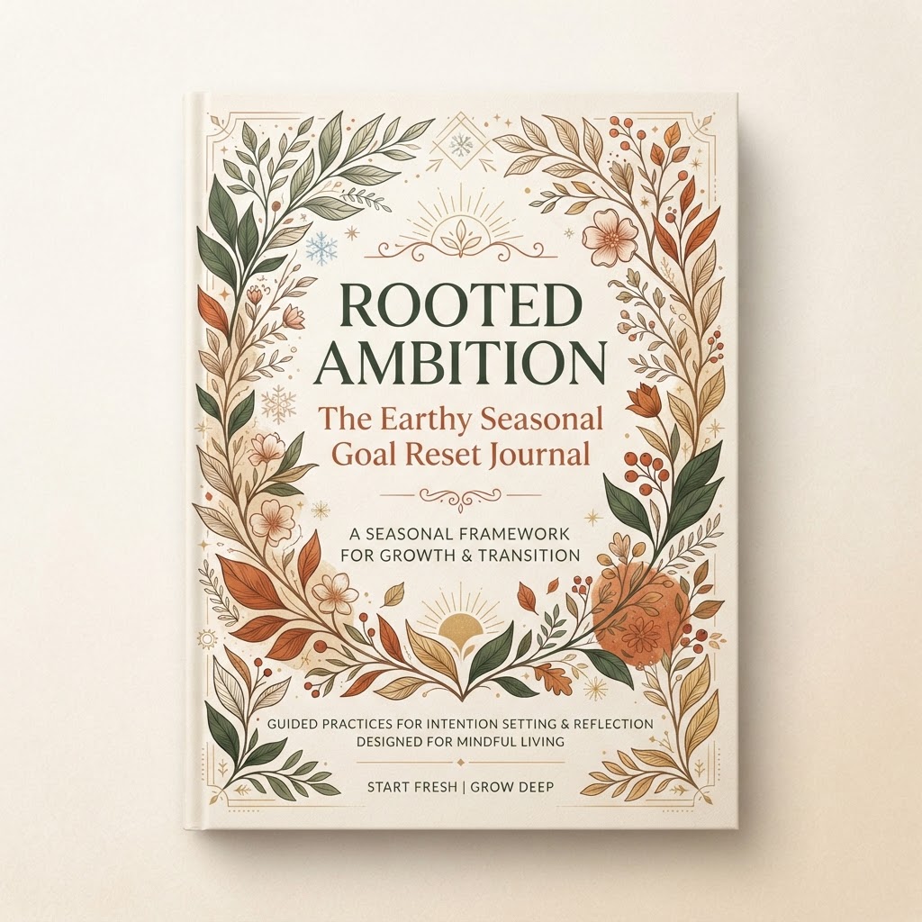 Rooted Ambition: The Earthy Seasonal Goal Reset Journal