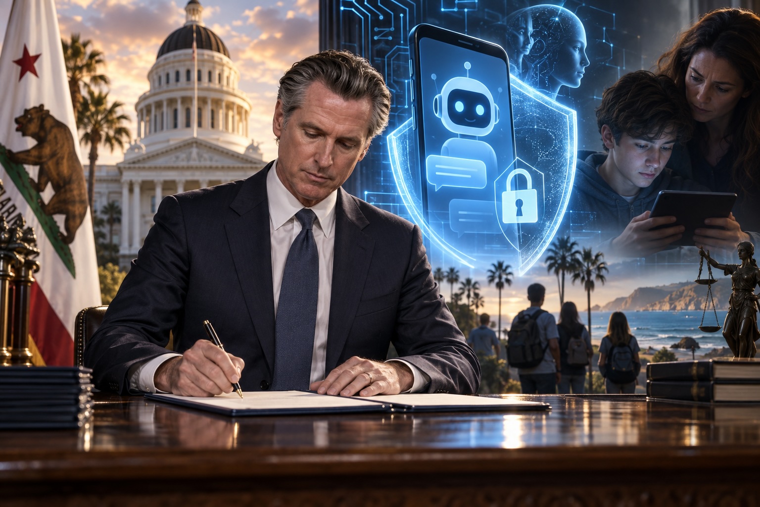 California Enacts AI Regulation, Including Restrictions on Chatbots for Minors