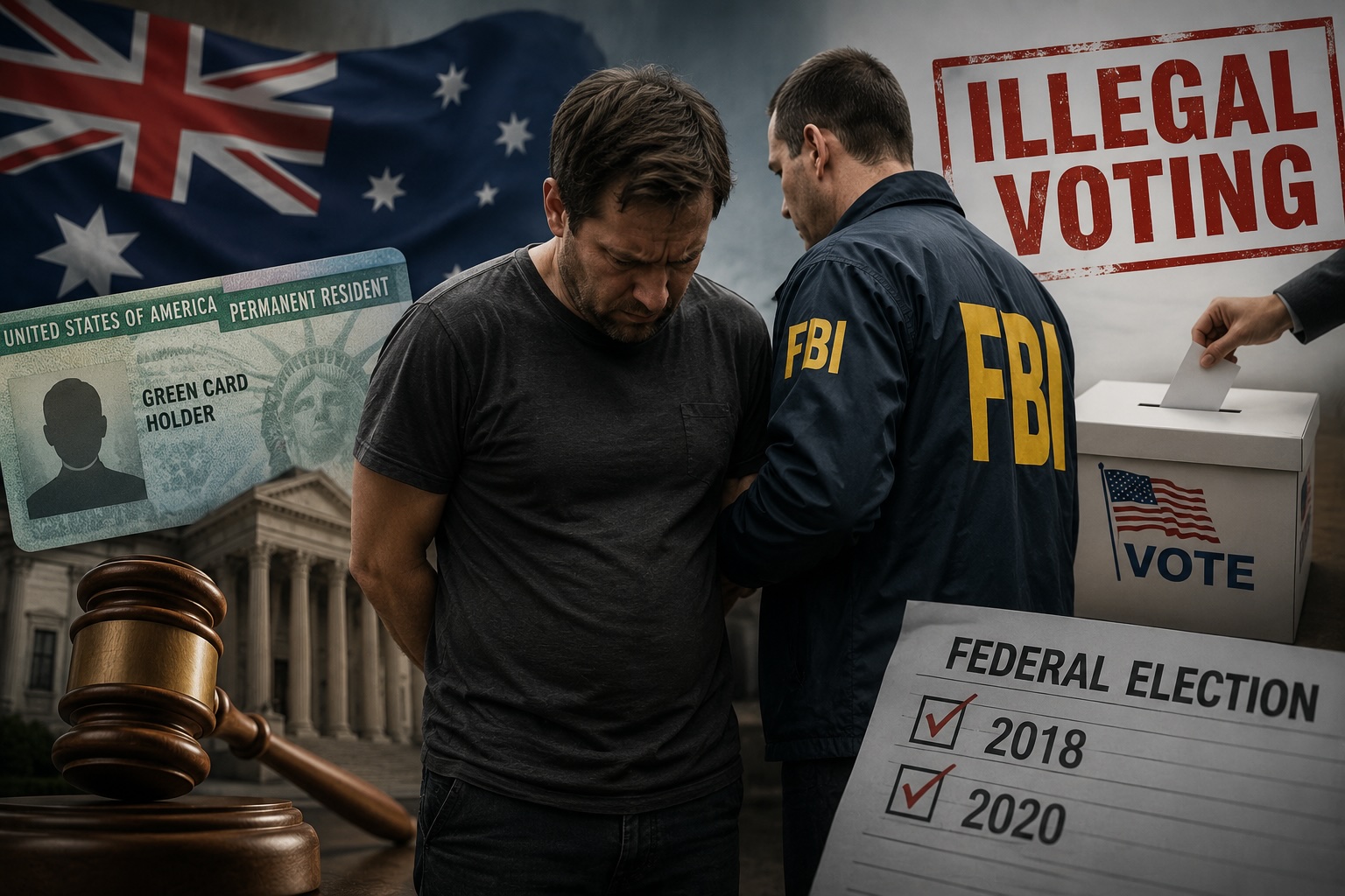 Australian Green Card Holder Charged with Illegal Voting in Two Federal Elections