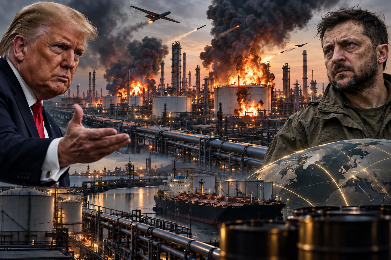Zelensky Risks American Support as Ukraine's Attacks on Russian Refineries Continue